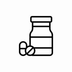 pills jar medicine tablet icon