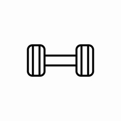 gym barbell sport icon sign