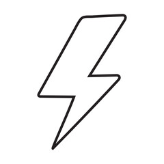 Flash lightning bolt icon. Electric power symbol. Power energy sign, vector illustration, Easily editable