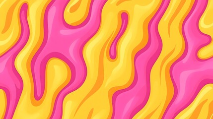 Fruits, Florals, Shapes, Pink and Yellow, Abstract Image, Texture, Pattern Background, Wallpaper, Smartphone Cover and Screen, Cell Phone, Computer, Laptop, 9:16 and 16:9 Format