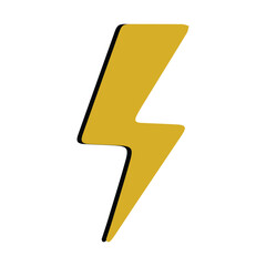 Neon lightning flash icon. Lightning Bolt Icons. Neon thunder bolt sign, electrical discharge