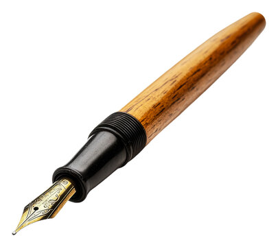 PNG Elegant fountain pen resting on a clean surface