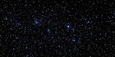 Fototapeta premium Stars and galaxy in a 3D cartoon rendering featuring a black starry background of the night universe and starfield