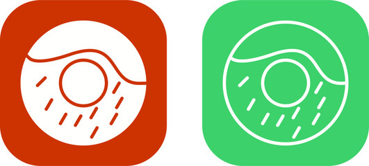 Cream Doughnut Vector Icon