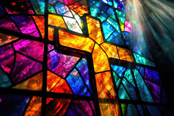 Radiant Colors and Spiritual Symbolism Embodied in a Stunning Stained Glass Window