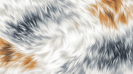 Fototapeta premium Seal Fur Texture in Gray and Light Brown Tones - Vector Animal Print Background for Design and Textile