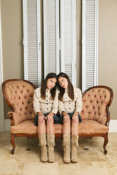 Portrait of Twin Sisters
