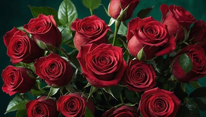 Obraz premium bouquet of red roses