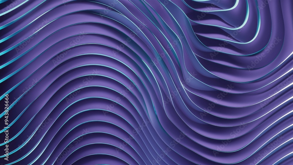Poster dynamic abstract wavy 3d background design