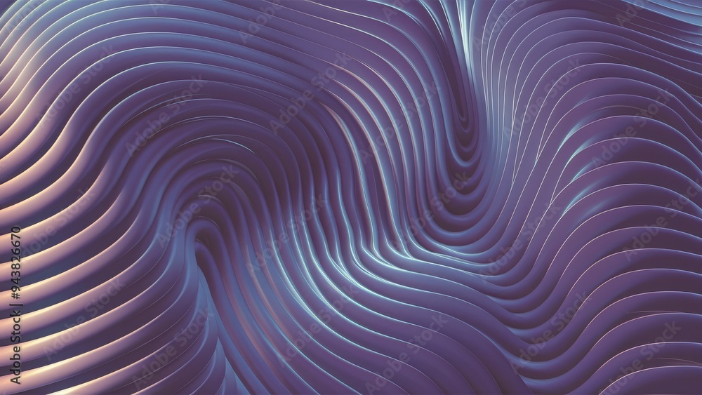 Poster dynamic abstract wavy 3d background design