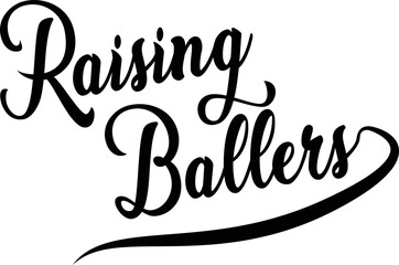 Baseball Raising Ballers Cricut and Silhouette SVG file