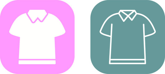 Naklejka premium Polo Shirt Vector Icon
