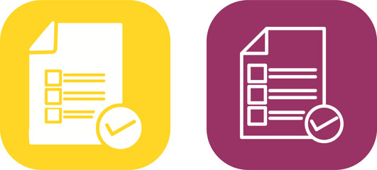Valid Document Vector Icon