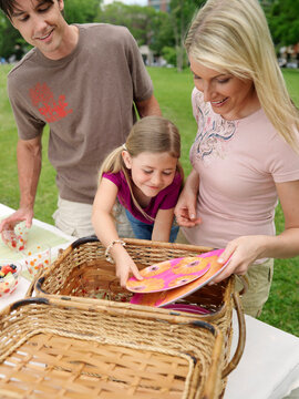 Family Having Picnic