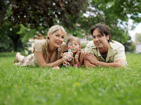 Portrait of Family Outdoors
