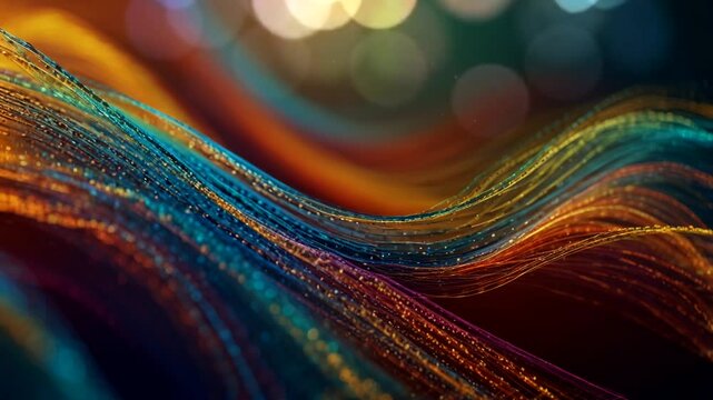 Flow data energy abstrak.slow motion efect.4K