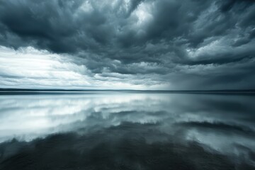 Obraz premium A storm approaches the coast of the United States.