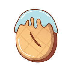 3D Mint Ice Cream Number 0