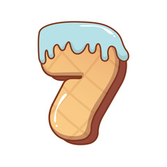 3D Mint Ice Cream Number 7