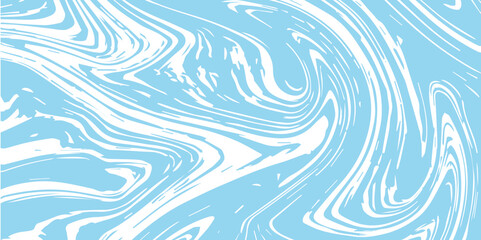 Abstract Pattern white and blue marble texture and background. Liquify Swirl blue and white color art. acrylic pours liquid marble surface design.	