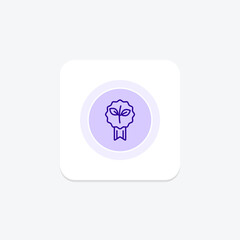 Green Initiative Award icon, initiative, award, recognition, environment, editable vector, pixel perfect, illustrator ai file