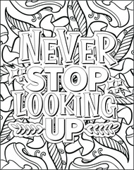 Motivational Quote Coloring Page for Adults. Inspirational Quote Coloring Page. Positive Vibes Coloring Page.