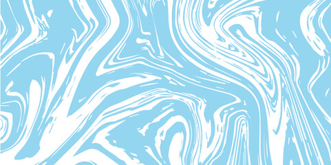 Abstract Pattern white and blue marble texture and background. Liquify Swirl blue and white color art. acrylic pours liquid marble surface design.	