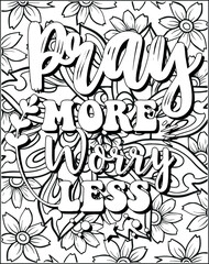 Motivational Quote Coloring Page for Adults. Inspirational Quote Coloring Page. Positive Vibes Coloring Page.