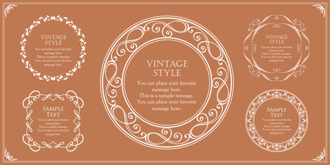 アンティークフレームセット