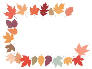 autumn leaves frame