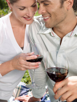 Couple Drinking Wine