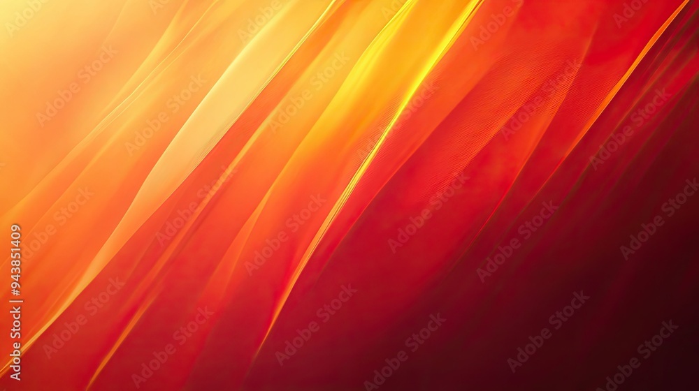Poster a smooth gradient background transitioning from deep red to bright orange, evoking warmth and energy