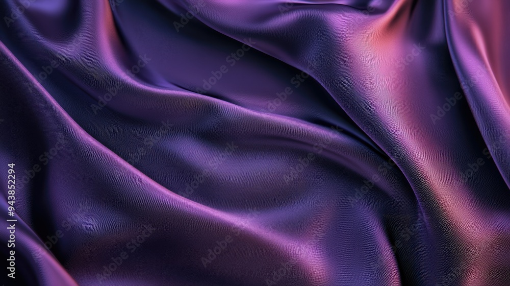 Poster a textured background of soft, flowing fabric in a rich, deep color, creating a luxurious and elegan