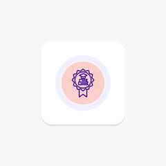 Education icon, learning, knowledge, schooling, academics line icon, editable vector icon, pixel perfect, illustrator ai file