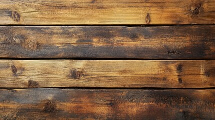 Obraz premium Close-up of rustic wooden planks with a weathered texture, ideal for a natural, earthy background.
