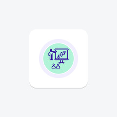 Circuit Training icon, training, workout, exercise, routine line icon, editable vector icon, pixel perfect, illustrator ai file