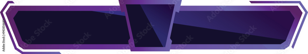 Poster modern lower third banner perfect for displaying information on a live stream