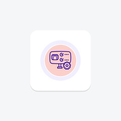 Customizable Orders icon, personalized orders, build your own, create your own, made to order line icon, editable vector icon, pixel perfect, illustrator ai file