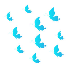 Fototapeta premium Flying Butterfly Simple