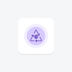 Zero Emission line icon , vector, pixel perfect, illustrator file