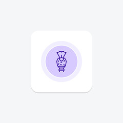 Thyroid line icon , vector, pixel perfect, illustrator file