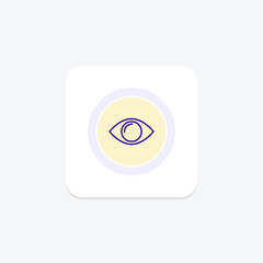 Eyes line icon , vector, pixel perfect, illustrator file