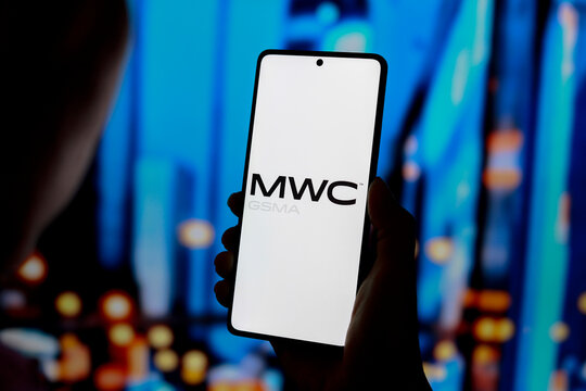 August 27, 2024, Paraguay. In this photo illustration, the Mobile World Congress (MWC GSMA) logo is displayed on a smartphone screen.