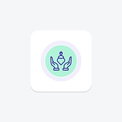Compassionate Leader icon, leader, compassionate, empathy, leadership line icon, editable vector icon, pixel perfect, illustrator ai file