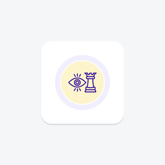 Visionary Strategist icon, strategist, visionary, leadership, planning line icon, editable vector icon, pixel perfect, illustrator ai file