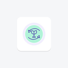 Recycling icon, recycle, reuse, sustainability, recycling environmental practice line icon, editable vector icon, pixel perfect, illustrator ai file