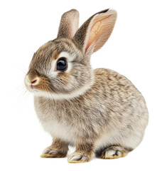 Obraz premium PNG Gray rabbit on white background
