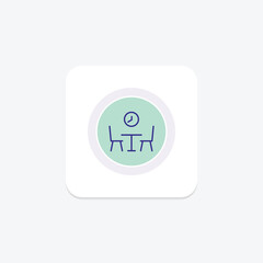 Break Room line icon , vector, pixel perfect, illustrator file