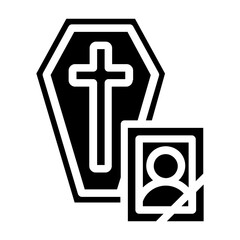 Obraz premium memorial funeral icon