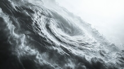 tornado with vivid spiral motion, intense wind energy, perfect lighting, clean white background,